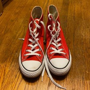 Red High Top Converse